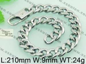 Stainless Steel Bracelet(Men) - KB61132-Z
