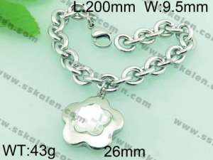 Stainless Steel Crystal Bracelet  - KB61336-Z