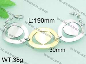 Stainless Steel Gold-plating Bracelet  - KB61482-Z