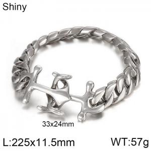 Stainless Steel Bracelet(Men) - KB61648-BD