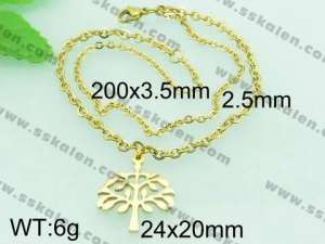 Stainless Steel Gold-plating Bracelet - KB61854-Z