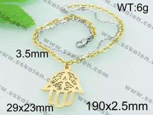 Stainless Steel Gold-plating Bracelet - KB62032-Z