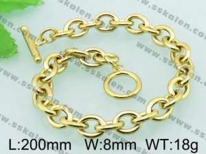 Stainless Steel Gold-plating Bracelet - KB62311-Z