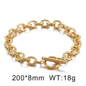 Stainless Steel Gold-plating Bracelet - KB62311-Z