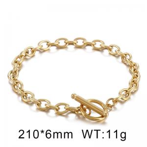 Stainless Steel Gold-plating Bracelet - KB62312-Z