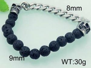 Stainless Skull Bracelet - KB62340-BD