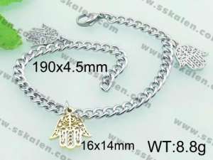 Stainless Steel Gold-plating Bracelet - KB62473-Z
