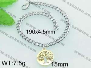 Stainless Steel Gold-plating Bracelet - KB62475-Z