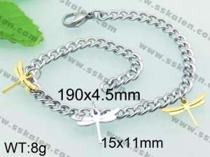 Stainless Steel Gold-plating Bracelet - KB62480-Z