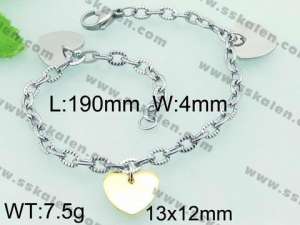 Stainless Steel Gold-plating Bracelet - KB62484-Z