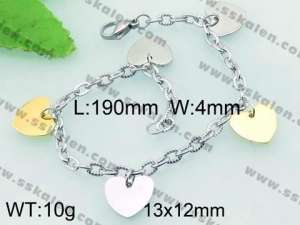 Stainless Steel Gold-plating Bracelet - KB62485-Z