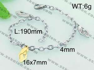 Stainless Steel Gold-plating Bracelet - KB62494-Z