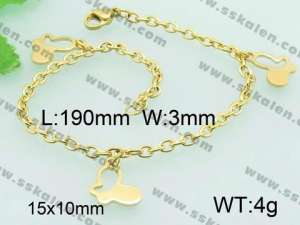 Stainless Steel Gold-plating Bracelet - KB62500-Z