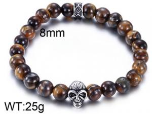 Stainless Skull Bracelet - KB62608-BD
