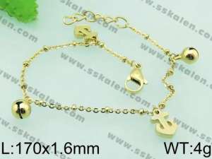 Stainless Steel Gold-plating Bracelet - KB62706-YJ