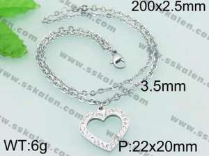 Stainless Steel Stone Bracelet - KB62843-Z