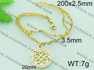 Stainless Steel Gold-plating Bracelet - KB62858-Z