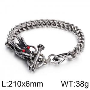 Stainless Steel Bracelet(Men) - KB62907-BD