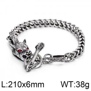 Stainless Steel Bracelet(Men) - KB62910-BD