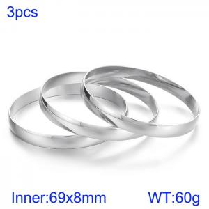 Stainless Steel Bangle - KB63161-LO