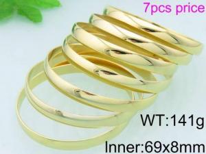 Stainless Steel Gold-plating Bangle - KB63170-LO