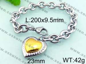 Stainless Steel Gold-plating Bracelet - KB64200-Z