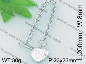 Stainless Steel Stone Bracelet - KB64688-Z