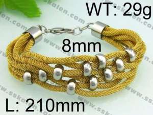 Stainless Steel Mesh Bracelet - KB64756-K