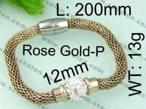 Stainless Steel Mesh Bracelet - KB64767-K