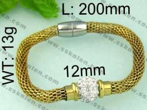 Stainless Steel Mesh Bracelet - KB64768-K