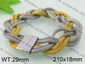 Stainless Steel Mesh Bracelet - KB64796-K