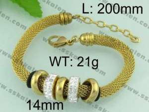 Stainless Steel Mesh Bracelet - KB64813-K