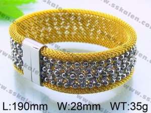 Stainless Steel Mesh Bracelet - KB64845-K