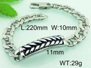 Stainless Steel Bracelet(Men) - KB65039-BDC