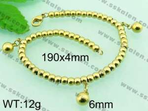 Stainless Steel Gold-plating Bracelet - KB65173-Z