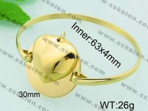 Stainless Steel Gold-plating Bangle - KB65343-Z