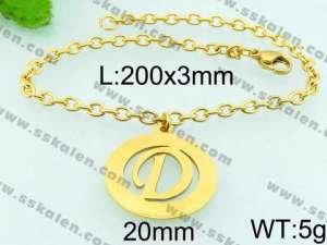 Stainless Steel Gold-plating Bracelet - KB65694-Z