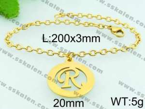Stainless Steel Gold-plating Bracelet - KB65699-Z