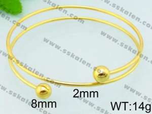 Stainless Steel Gold-plating Bangle - KB65890-Z