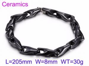 Stainless steel with Ceramic Bracelet - KB65972-W