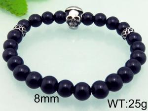 Stainless Steel Stone Bracelet - KB66287-BD
