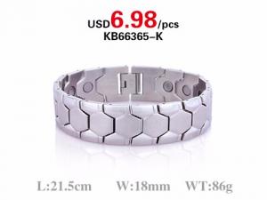New Stock Fashion  Magnetic Stainless Steel Bracelet For Men - KB66365-K