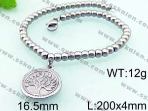 Stainless Rosary Bracelet - KB66463-Z