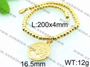 Stainless Rosary Bracelet - KB66476-Z