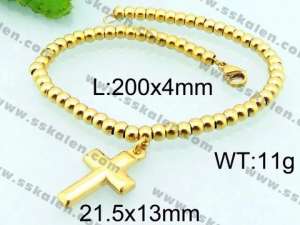 Stainless Rosary Bracelet - KB66559-Z