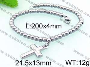 Stainless Rosary Bracelet - KB66563-Z