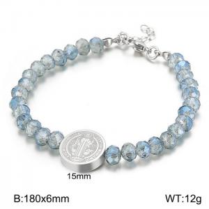 Stainless Steel Crystal Bracelet - KB66615-K
