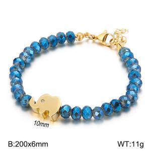 Stainless Steel Crystal Bracelet - KB66620-K