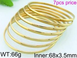 Stainless Steel Gold-plating Bangle - KB66640-LO