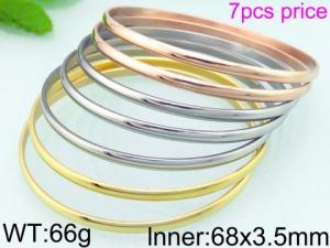 Stainless Steel Gold-plating Bangle - KB66641-LO